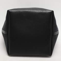 The Row Black Canvas and Leather Park Tote