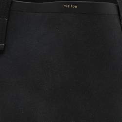 The Row Black Canvas and Leather Park Tote
