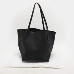 The Row Black Canvas and Leather Park Tote