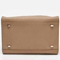 The Row Beige Leather Margaux 10 Satchel