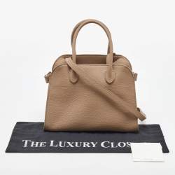 The Row Beige Leather Margaux 10 Satchel