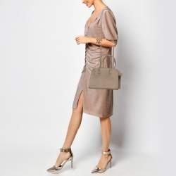 The Row Beige Leather Margaux 10 Satchel
