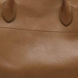 The Row Brown Leather The Margaux 17 Satchel