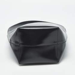 Pre Owned The Row Black Leather Small N/S Tote