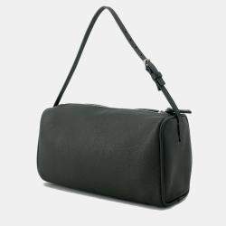 Pre Owned The Row 90’s Dark Khaki Leather Handbag