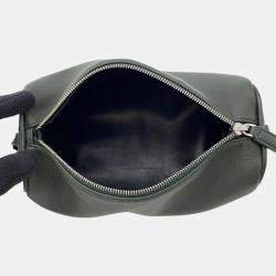 Pre Owned The Row 90’s Dark Khaki Leather Handbag