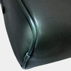 Pre Owned The Row 90’s Dark Khaki Leather Handbag