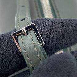 Pre Owned The Row 90’s Dark Khaki Leather Handbag