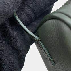 Pre Owned The Row 90’s Dark Khaki Leather Handbag