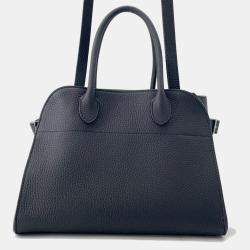 Pre Owned The Row Soft Margaux 10 Black Leather Handbag