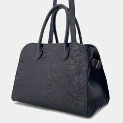 Pre Owned The Row Soft Margaux 10 Black Leather Handbag