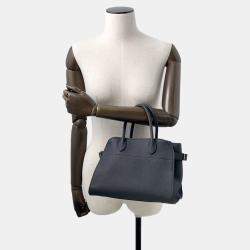Pre Owned The Row Soft Margaux 10 Black Leather Handbag