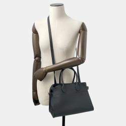 Pre Owned The Row Soft Margaux 10 Black Leather Handbag