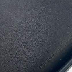 Pre Owned The Row Half Moon Shoulder Bag Black Leather