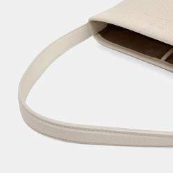 مملوكة مسبقًا The Row White Leather North South Parkback Small