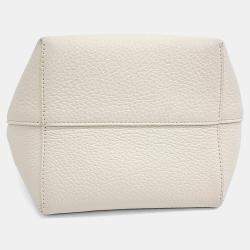 مملوكة مسبقًا The Row White Leather North South Parkback Small