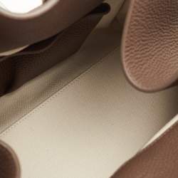 Pre Owned حقيبة ساتشل جلد محبب غير لامع بني زيتوني ذا رو سوفت مارجو 15