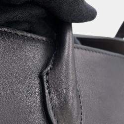 Pre Owned The Row Marlo Tote Black Calf Leather Size 12