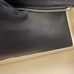 Pre Owned The Row Marlo Tote Black Calf Leather Size 12