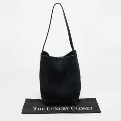 مملوكة مسبقًا حقيبة يد توتس ذا رو شامواه أسود بارك N/S