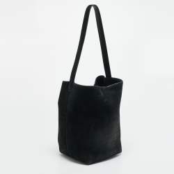 مملوكة مسبقًا حقيبة يد توتس ذا رو شامواه أسود بارك N/S