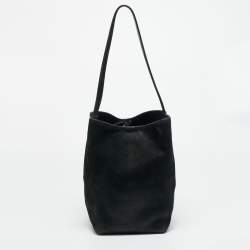 مملوكة مسبقًا حقيبة يد توتس ذا رو شامواه أسود بارك N/S