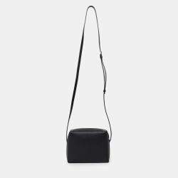Pre Owned The Row Black Leather Regent Crossbody Bag
