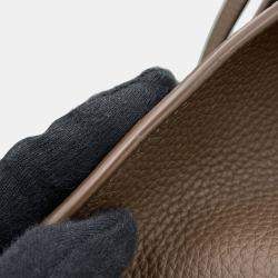 Pre Owned حقيبة جلد زيتوني داكن ذا رو سوفت مارجو 12