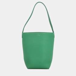 مملوكة مسبقًا The Row N/S Park Small Green Leather Tote Bag