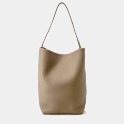Pre Owned The Row N/S Park Tote Large Taupe Leather Bag