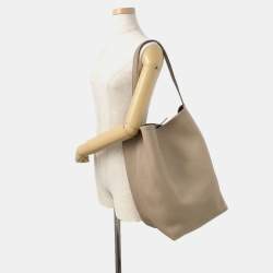 Pre Owned The Row N/S Park Tote Large Taupe Leather Bag