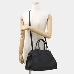 Pre Owned The Row Soft Margaux 12 Black Leather