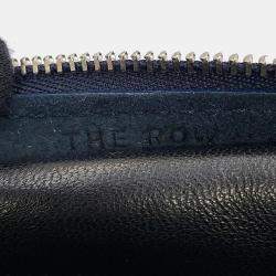 Pre Owned The Row Slouchy Banana Shoulder Bag Navy Suede Size Small