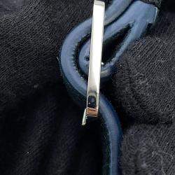 Pre Owned The Row Slouchy Banana Shoulder Bag Navy Suede Size Small