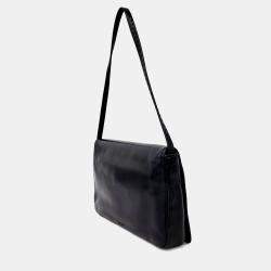 مملوكة مسبقًا The Row Black Leather The Low Nuance Bag