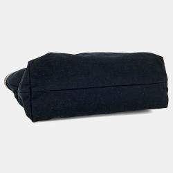 Pre Owned The Row Black Fabric Kit Tote Bag