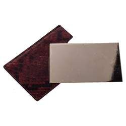 The Row Black/Brown Python Classic Baguette Clutch
