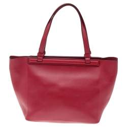 The Row Red Soft Leather Tote 