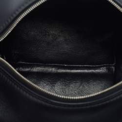Pre Owned The Row Black Leather Les Bains Clutch Bag