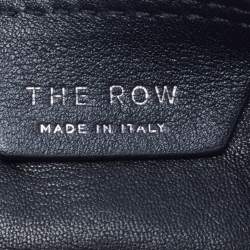 Pre Owned The Row Black Leather Les Bains Clutch Bag