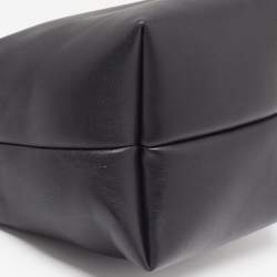 Pre Owned The Row Black Leather Les Bains Clutch Bag