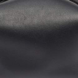 Pre Owned The Row Black Leather Les Bains Clutch Bag