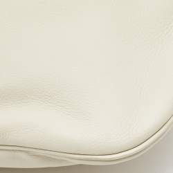 Pre Owned The Row Ivory Leather Small Everyday Hobo 