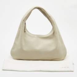 Pre Owned The Row Ivory Leather Small Everyday Hobo 