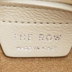 Pre Owned The Row Ivory Leather Small Everyday Hobo 