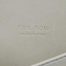 The Row Ivory Leather Horizontal Belt Bag