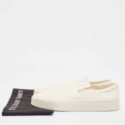 The Row White Leather Dean Slip On Sneakers Size 40
