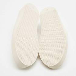 The Row White Leather Dean Slip On Sneakers Size 40