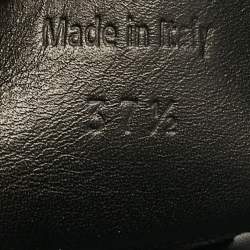 Pre Owned The Row Black Leather Ankle Strap Sandals Size 37.5