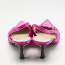 The Row Fuchsia Pink Satin Pointed Toe Slingback Pumps Size 40